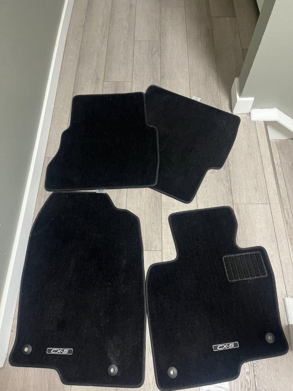 2017-2022 Genuine Mazda CX-5 OEM Floor Mats Set KB7W-68G40, 68G30, 68666, 68667